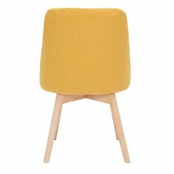 Chaises En Tissu Effet Velours Texturé Jaune Moutarde Et Bois Massif (lot De 2) HIGGINS -Canapé Soldes chaises en tissu effet velours texture jaune moutarde et bois massif lot de 2 higgins 52676 6356672764533 1200 675