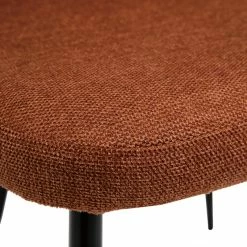 Chaises En Tissu Effet Velours Texturé Terre Brûlée Et Métal Noir (lot De 2) MONTI -Canapé Soldes chaises en tissu effet velours texture terre brulee et metal noir lot de 2 monti 51876 62bebfa20ad3f 1200 675