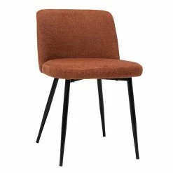 Chaises En Tissu Effet Velours Texturé Terre Brûlée Et Métal Noir (lot De 2) MONTI -Canapé Soldes chaises en tissu effet velours texture terre brulee et metal noir lot de 2 monti 51876 62bebfa68288f 1200 675