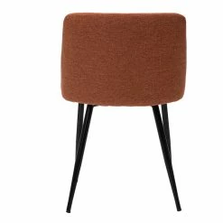 Chaises En Tissu Effet Velours Texturé Terre Brûlée Et Métal Noir (lot De 2) MONTI -Canapé Soldes chaises en tissu effet velours texture terre brulee et metal noir lot de 2 monti 51876 62bebfb48a702 1200 675