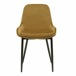 Chaises En Tissu Velours Bronze Et Métal Noir (lot De 2) HOLO -Canapé Soldes chaises en tissu velours bronze et metal noir lot de 2 holo 51844 63cfde072463a 1200 675