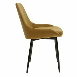 Chaises En Tissu Velours Bronze Et Métal Noir (lot De 2) HOLO -Canapé Soldes chaises en tissu velours bronze et metal noir lot de 2 holo 51844 63cfde0bdc637 1200 675