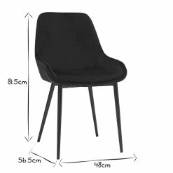 Chaises En Tissu Velours Noir Et Métal Noir (lot De 2) HOLO 20 Chaises En Tissu Velours Noir Et Métal Noir (lot De 2) HOLO -Canapé Soldes chaises en tissu velours noir et metal noir lot de 2 holo 48311 5f34f00492f98 1200 675