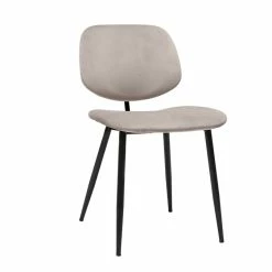 Chaises En Tissu Velours Taupe Et Métal Noir (lot De 2) TOBIAS -Canapé Soldes chaises en tissu velours taupe et metal noir lot de 2 tobias 52070 63bfd7885ef9c 1200 675