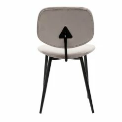 Chaises En Tissu Velours Taupe Et Métal Noir (lot De 2) TOBIAS -Canapé Soldes chaises en tissu velours taupe et metal noir lot de 2 tobias 52070 63bfd79264d34 1200 675