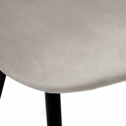 Chaises En Tissu Velours Taupe Et Métal Noir (lot De 2) TOBIAS -Canapé Soldes chaises en tissu velours taupe et metal noir lot de 2 tobias 52070 63bfd7943af24 1200 675