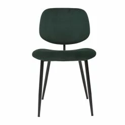 Chaises En Tissu Velours Vert Et Métal Noir (lot De 2) TOBIAS 11 Chaises En Tissu Velours Vert Et Métal Noir (lot De 2) TOBIAS -Canapé Soldes chaises en tissu velours vert et metal noir lot de 2 tobias 52069 62962b5eb37eb 1200 675