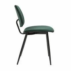 Chaises En Tissu Velours Vert Et Métal Noir (lot De 2) TOBIAS 13 Chaises En Tissu Velours Vert Et Métal Noir (lot De 2) TOBIAS -Canapé Soldes chaises en tissu velours vert et metal noir lot de 2 tobias 52069 62962b64d541a 1200 675