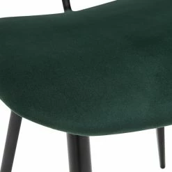 Chaises En Tissu Velours Vert Et Métal Noir (lot De 2) TOBIAS 15 Chaises En Tissu Velours Vert Et Métal Noir (lot De 2) TOBIAS -Canapé Soldes chaises en tissu velours vert et metal noir lot de 2 tobias 52069 62962b6a7792c 1200 675