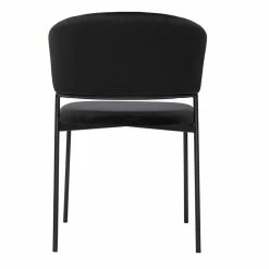 Chaises Noires En Tissu Velours Et Métal (lot De 2) FELIZ -Canapé Soldes chaises noires en tissu velours et metal lot de 2 feliz 50844 61dc1f49839b8 1200 675