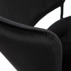 Chaises Noires En Tissu Velours Et Métal (lot De 2) FELIZ -Canapé Soldes chaises noires en tissu velours et metal lot de 2 feliz 50844 61dc1f4be0dc6 1200 675