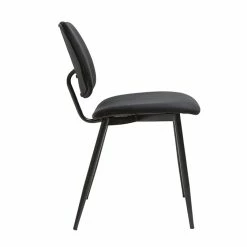 Chaises Noires En Tissu Velours Et Métal (lot De 2) TOBIAS -Canapé Soldes chaises noires en tissu velours et metal lot de 2 tobias 52071 6296351b6df85 1200 675