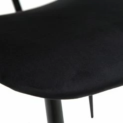 Chaises Noires En Tissu Velours Et Métal (lot De 2) TOBIAS -Canapé Soldes chaises noires en tissu velours et metal lot de 2 tobias 52071 62963524ed284 1200 675