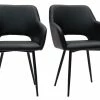 Chaises Noires (lot De 2) LAURETTE -Canapé Soldes chaises noires lot de 2 laurette 52257 62de7874101da 1200 675