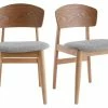 Chaises Scandinaves En Bois Clair Et Tissu Gris Clair (lot De 2) ELION -Canapé Soldes chaises scandinaves en bois clair et tissu gris clair lot de 2 elion 50436 6286445625869 1200 675