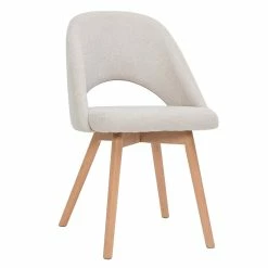 Chaises Scandinaves En Tissu Effet Velours Texturé Beige Et Bois Clair Massif (lot De 2) COSETTE -Canapé Soldes chaises scandinaves en tissu effet velours texture beige et bois clair massif lot de 2 cosette 52074 62cc43f225d29 1200 675