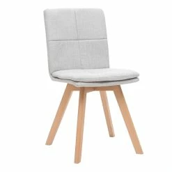 Chaises Scandinaves En Tissu Gris Clair Et Bois Clair Massif (lot De 2) THEA -Canapé Soldes chaises scandinaves en tissu gris clair et bois clair massif lot de 2 thea 42349 5bb37452d1bfd 1200 675