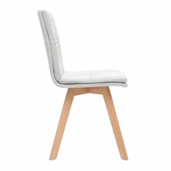 Chaises Scandinaves En Tissu Gris Clair Et Bois Clair Massif (lot De 2) THEA -Canapé Soldes chaises scandinaves en tissu gris clair et bois clair massif lot de 2 thea 42349 5bb37452eebb4 1200 675