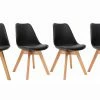 Chaises Scandinaves Noir Et Bois Clair (lot De 4) PAULINE -Canapé Soldes chaises scandinaves noir et bois clair lot de 4 pauline 32455 5bb763f3a5b16 1200 675