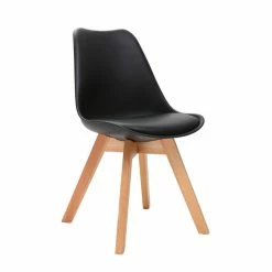 Chaises Scandinaves Noir Et Bois Clair (lot De 4) PAULINE -Canapé Soldes chaises scandinaves noir et bois clair lot de 4 pauline 32455 5e53b9aba3a33 1200 675