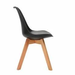 Chaises Scandinaves Noir Et Bois Clair (lot De 4) PAULINE -Canapé Soldes chaises scandinaves noir et bois clair lot de 4 pauline 32455 5e53b9ad5a84e 1200 675