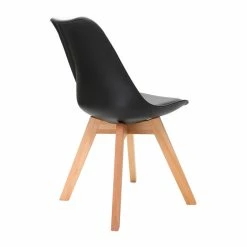 Chaises Scandinaves Noir Et Bois Clair (lot De 4) PAULINE -Canapé Soldes chaises scandinaves noir et bois clair lot de 4 pauline 32455 5e53b9af1a7b1 1200 675