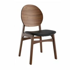 Chaises Scandinaves Noyer Et Polyuréthane Noir (lot De 2) ELTON -Canapé Soldes chaises scandinaves noyer et polyurethane noir lot de 2 elton 52449 62b5743639ca3 1200 675