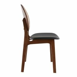 Chaises Scandinaves Noyer Et Polyuréthane Noir (lot De 2) ELTON -Canapé Soldes chaises scandinaves noyer et polyurethane noir lot de 2 elton 52449 62b5743d1da0f 1200 675