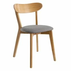 Chaises Vintage Bois Clair Chêne Et Tissu Gris (lot De 2) DOVE -Canapé Soldes chaises vintage bois clair chene et tissu gris lot de 2 dove 50029 608fbc03c6935 1200 675