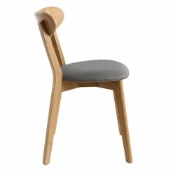 Chaises Vintage Bois Clair Chêne Et Tissu Gris (lot De 2) DOVE -Canapé Soldes chaises vintage bois clair chene et tissu gris lot de 2 dove 50029 608fbc0f493db 1200 675