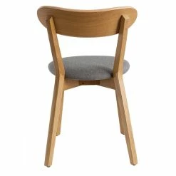 Chaises Vintage Bois Clair Chêne Et Tissu Gris (lot De 2) DOVE -Canapé Soldes chaises vintage bois clair chene et tissu gris lot de 2 dove 50029 608fbc1cebaa3 1200 675