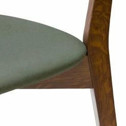 Chaises Vintage Bois Foncé Et Assises En Tissu Kaki (lot De 2) LUCIA -Canapé Soldes chaises vintage bois fonce et assises en tissu kaki lot de 2 lucia 52628 634fca26aabc7 1200 675