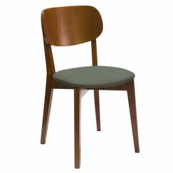 Chaises Vintage Bois Foncé Et Assises En Tissu Kaki (lot De 2) LUCIA -Canapé Soldes chaises vintage bois fonce et assises en tissu kaki lot de 2 lucia 52628 6388cbe49540d 1200 675