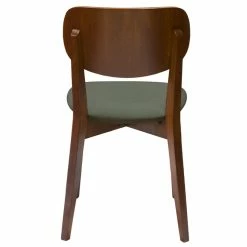 Chaises Vintage Bois Foncé Et Assises En Tissu Kaki (lot De 2) LUCIA -Canapé Soldes chaises vintage bois fonce et assises en tissu kaki lot de 2 lucia 52628 6388cc38d32fb 1200 675