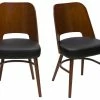 Chaises Vintage Bois Foncé Et Assises Noires (lot De 2) EDITO -Canapé Soldes chaises vintage bois fonce et assises noires lot de 2 edito 52639 6388906229a43 1200 675
