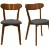 Chaises Vintage Bois Foncé Et Tissu Gris Foncé (lot De 2) DOVE -Canapé Soldes chaises vintage bois fonce et tissu gris fonce lot de 2 dove 51743 63887fd63fbcc 1200 675