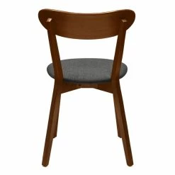 Chaises Vintage Bois Foncé Et Tissu Gris Foncé (lot De 2) DOVE -Canapé Soldes chaises vintage bois fonce et tissu gris fonce lot de 2 dove 51743 63887fdd7f990 1200 675