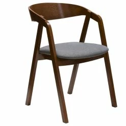 Chaises Vintage Bois Massif Teinté Noyer Et Tissu Gris (lot De 2) LOVA -Canapé Soldes chaises vintage bois massif teinte noyer et tissu gris lot de 2 lova 53660 63b3f34f23c61 1200 675