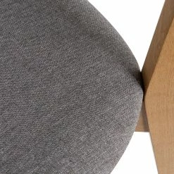 Chaises Vintage En Bois Chêne Clair Et Assise En Tissu Gris Clair (lot De 2) LUCIA -Canapé Soldes chaises vintage en bois chene clair et assise en tissu gris clair lot de 2 lucia 50033 608fc1f034a90 1200 675
