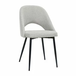 Chaises Vintage En Tissu Effet Velours Texturé Gris Et Métal Noir (lot De 2) COSETTE -Canapé Soldes chaises vintage en tissu effet velours texture gris et metal noir lot de 2 cosette 52079 62f235477d693 1200 675