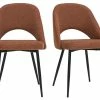 Chaises Vintage En Tissu Effet Velours Texturé Terre Brûlée Et Métal Noir (lot De 2) COSETTE -Canapé Soldes chaises vintage en tissu effet velours texture terre brulee et metal noir lot de 2 cosette 52077 62cd4d10c2525 1200 675