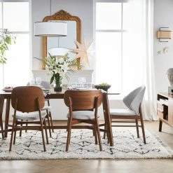 Chaises Vintage En Tissu Gris Clair Et Bois Foncé (lot De 2) SPIKE -Canapé Soldes chaises vintage en tissu gris clair et bois fonce lot de 2 spike 52950 6345636b6e921 1200 675