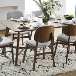 Chaises Vintage En Tissu Gris Clair Et Bois Foncé (lot De 2) SPIKE -Canapé Soldes chaises vintage en tissu gris clair et bois fonce lot de 2 spike 52950 6345636dc2258 1200 675