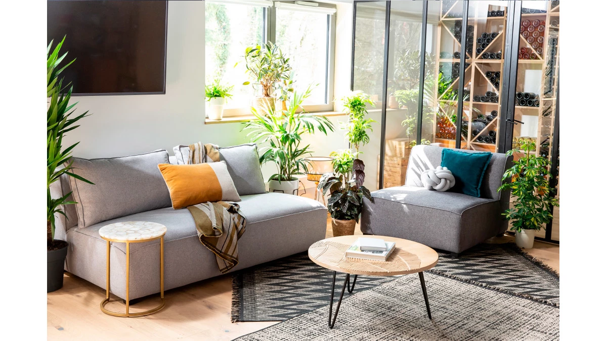 Chauffeuse 1 Place Design En Tissu Gris Clair PLURIEL 8 Chauffeuse 1 Place Design En Tissu Gris Clair PLURIEL – Image 6