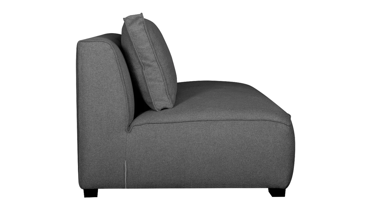 Chauffeuse Double Design En Tissu Gris Anthracite PLURIEL 5 Chauffeuse Double Design En Tissu Gris Anthracite PLURIEL – Image 3