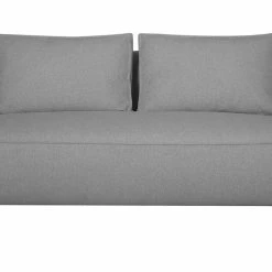 Chauffeuse Double Design En Tissu Gris Clair PLURIEL