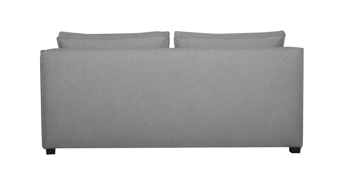 Chauffeuse Double Design En Tissu Gris Clair PLURIEL 6 Chauffeuse Double Design En Tissu Gris Clair PLURIEL – Image 4