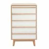 Commode Chiffonnier - Semainier Scandinave 5 Tiroirs L60 Cm HELIA