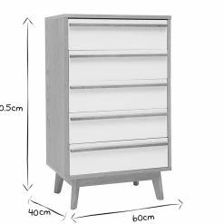 Commode Chiffonnier - Semainier Scandinave 5 Tiroirs L60 Cm HELIA -Canapé Soldes commode chiffonnier semainier scandinave 5 tiroirs l60 cm helia 23170 618aa2b0674ab 1200 675