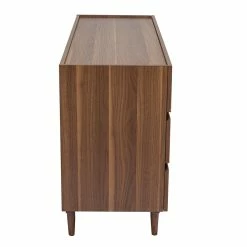 Commode Finition Bois Foncé Noyer 6 Tiroirs L120 Cm SANAA -Canapé Soldes commode finition bois fonce noyer 6 tiroirs l120 cm sanaa 52928 633c030dd2536 1200 675